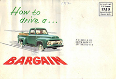 1954 Ford F100 mailer